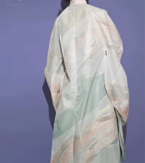 熠耀汉服白云长衫白云长比甲M 全新仅试 布...