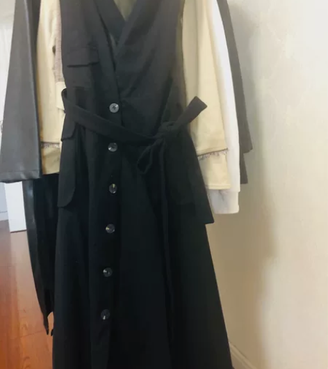 全新羊毛呢料背带裙 冬天必入的款 随手搭配...