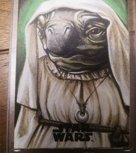 星球大战手绘卡,画风细腻 笔触质感 形象逼...