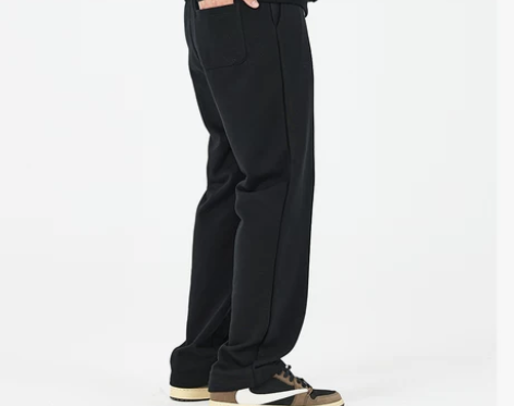 UWP春秋季垂坠感直筒宽松运动卫裤高街拖地...