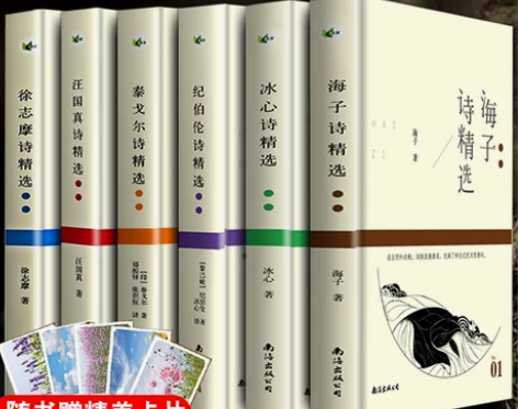 现代诗集全6册 汪国真诗集海子徐志摩冰心纪...