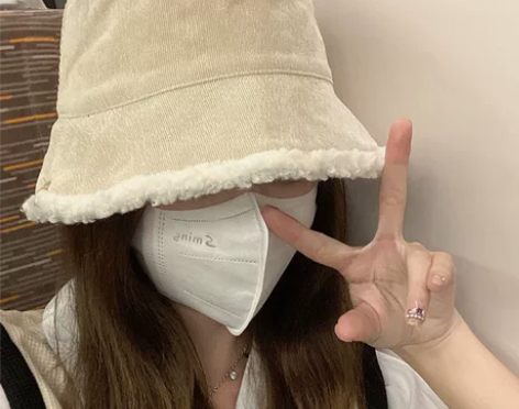 渔夫帽女冬双面羊羔毛秋冬百搭毛绒水桶冷帽子...