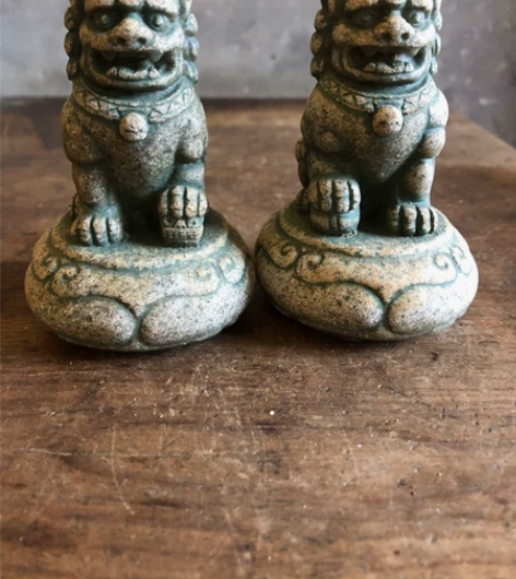 京狮一对，石敢当，不是石头，不是石头，可以...