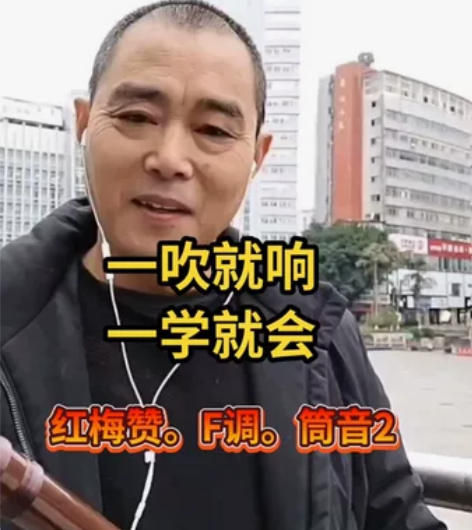 带吹嘴的新式竖笛优质六孔苦竹贴膜款顺笛  ...