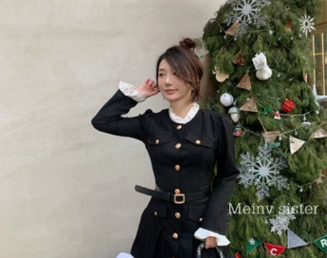 Meinv Sister“法式甜心连衣裙”...
