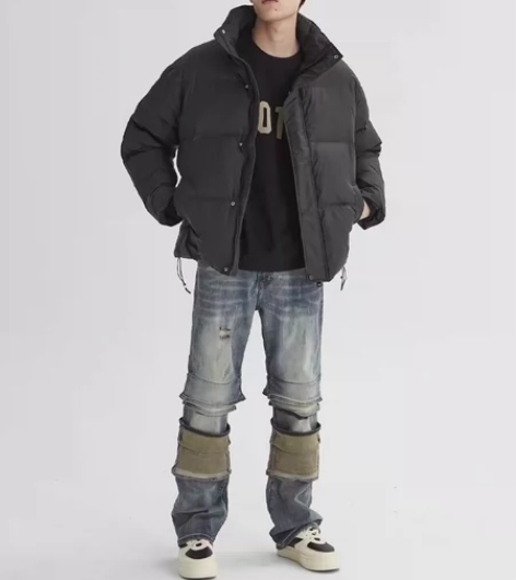 XINYINSU 牛仔裤 解构拼接 复古美...