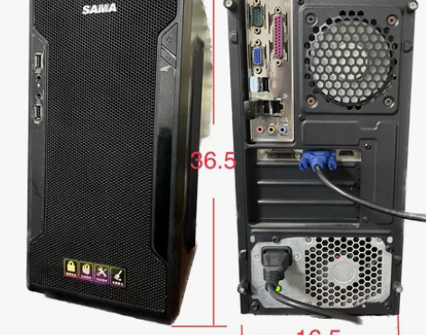 组装机电脑整套：主机+显示器+罗技无线键盘...