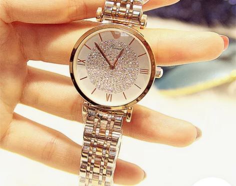 品牌DW手表女士防水时尚潮流独角兽满天星星...