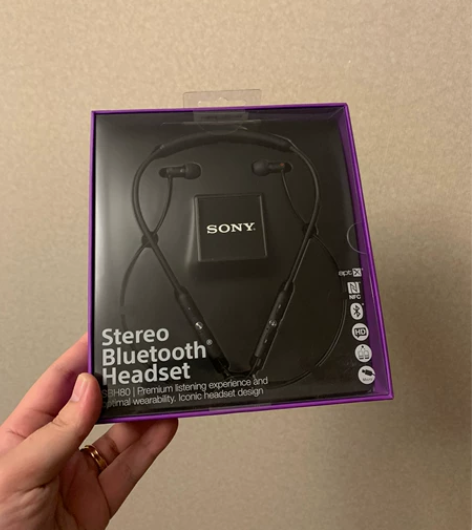 索尼SBH80 主动降噪蓝牙耳机 全新未拆...