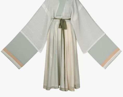 淡竹叶 花朝记汉服原创设计 魏晋制复原款襦...