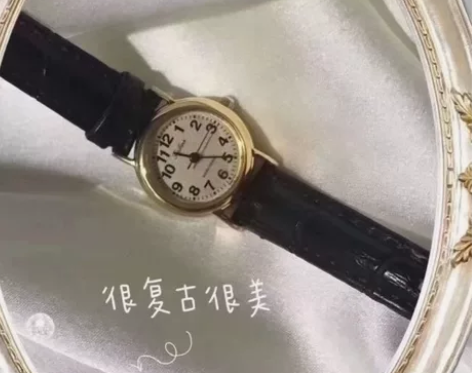 全新现货 西铁城女表复古小圆表 腕表 表带...