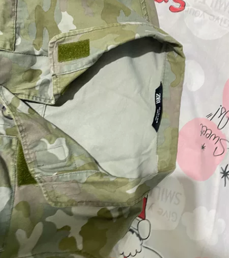 zara迷彩服 没怎么穿过 短款 闲置 清柜