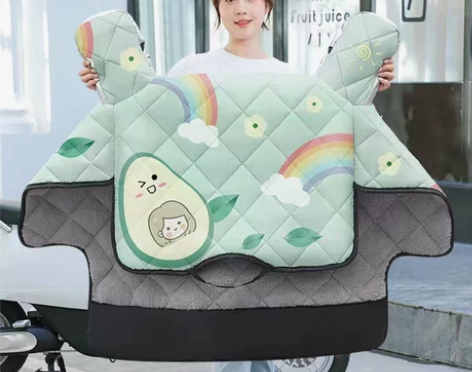 电动车挡风被冬季加厚加绒2022年新款防水...