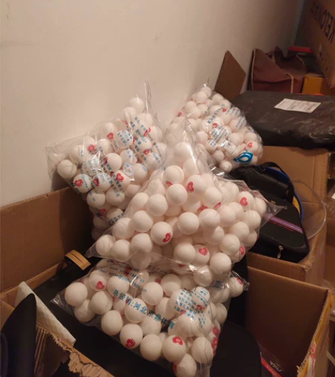 正品银河红心乒乓球可小刀俱乐部训练球ABS...