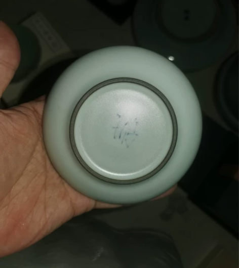 王波,大波窑,王波窑,杯托 不开片 完美无...