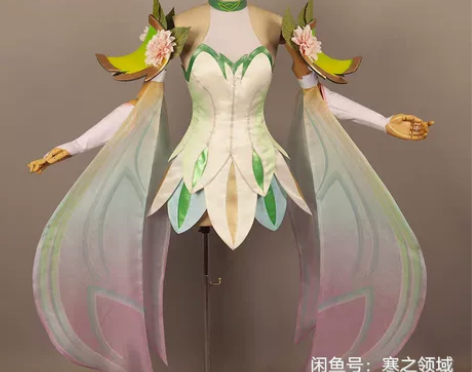 嫦娥露花倒影cos 小鸟家l码+假发+耳朵...