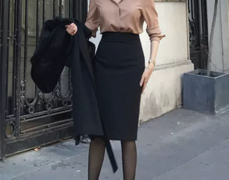 一步裙新款显瘦纯色高腰半身裙春秋女包臀裙西...