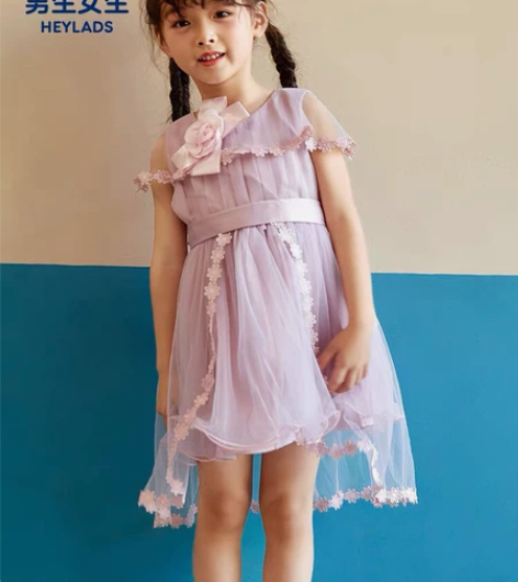 海澜之家旗下男生女生女童公主裙蓬蓬裙100...