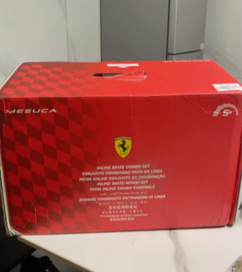 MESUCA/麦斯卡 法拉利专业轮滑鞋儿童...