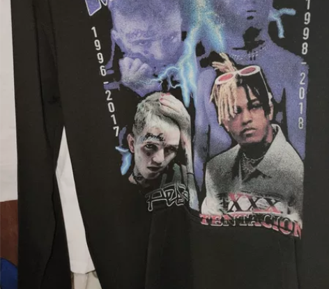 xxxtentacion连帽卫衣 嘻哈说唱...