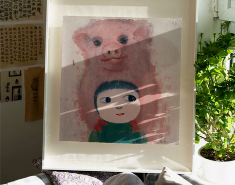 装饰画稀奇艺术合作艺术家马玉你快乐所以我快...