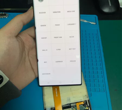 三星note20u手机屏幕总成原装拆机内外...
