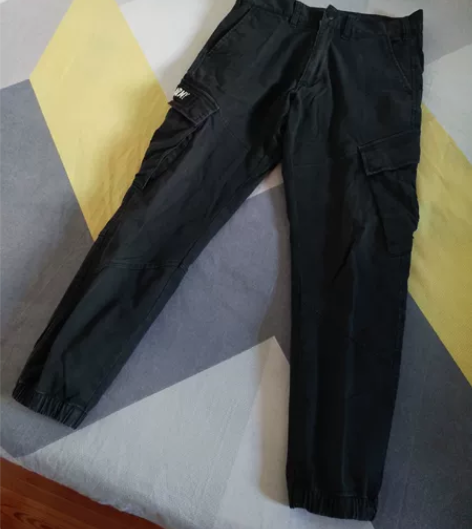 正品CHOCOOLATE工装裤束脚裤男款S...