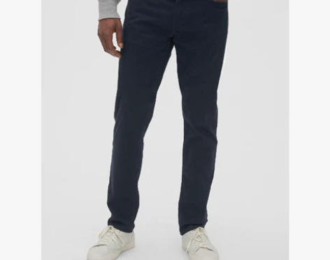 Gap男装修身弹力休闲牛仔裤492725 ...