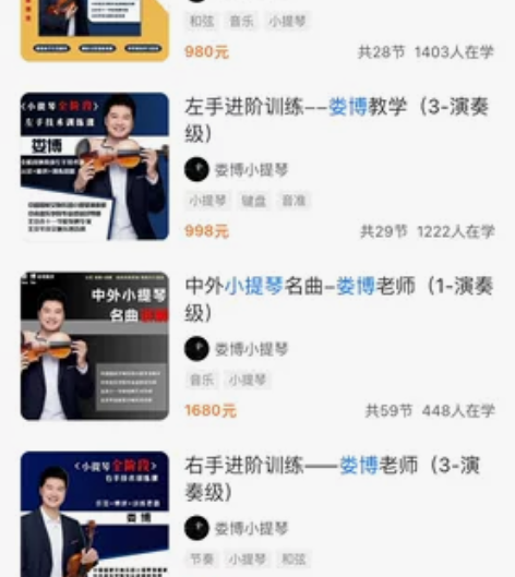 低价转让娄博小提琴课程 我买了全部 转让包...