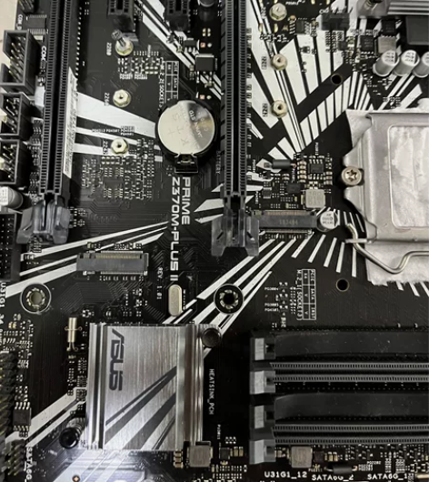 华硕z370m-p、升级下来的主板、带挡板...