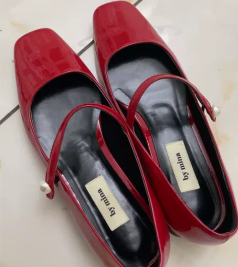 ?【一休哥】BY MINA正品 漆皮皮鞋 ...