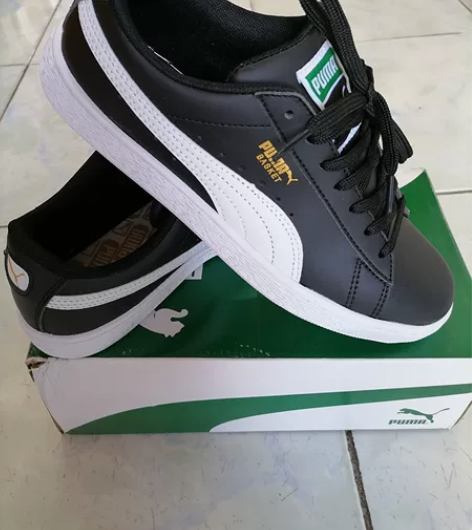 彪马，白底黑面板鞋，全新，正码42码，有需...