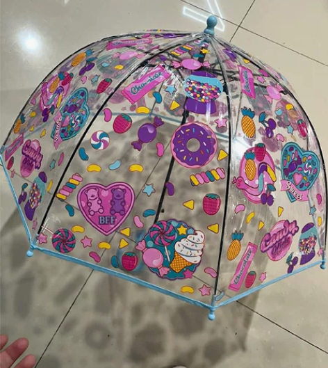 亏本处理,儿童雨伞透明卡通超萌宝宝雨伞女孩...