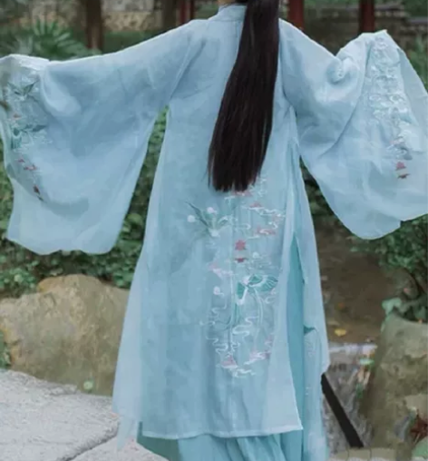 汉衣晟道青云飞鸟大袖衫汉服大袖披风魏晋m码...