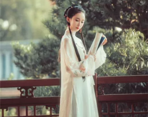 兰若庭汉服海棠春立领纱衫绣花 私聊我的默认...