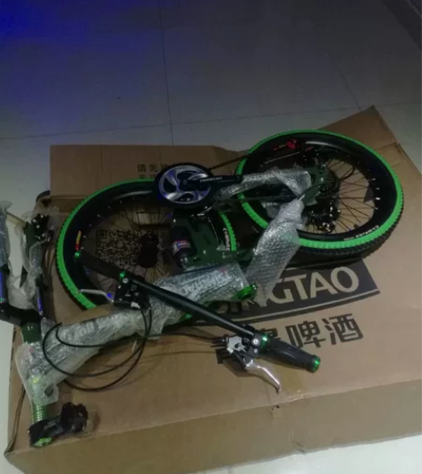 山地自行车全新需自拼 DIY青啤限量 前沿...