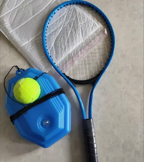 【捡漏】网球训练器单人打带线回弹自练神器初...