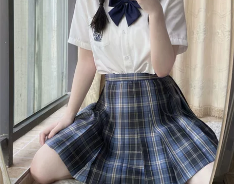 【泷岛海】正版JK制服裙原创日系百褶裙少女...