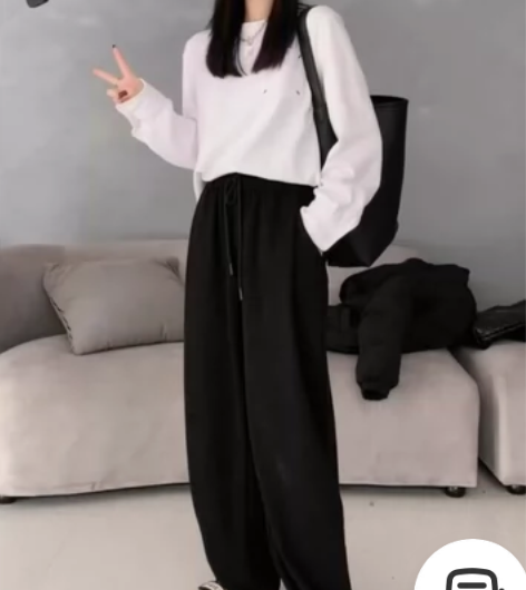 韩国 休闲裤加厚绒 L码 适合120斤左右...