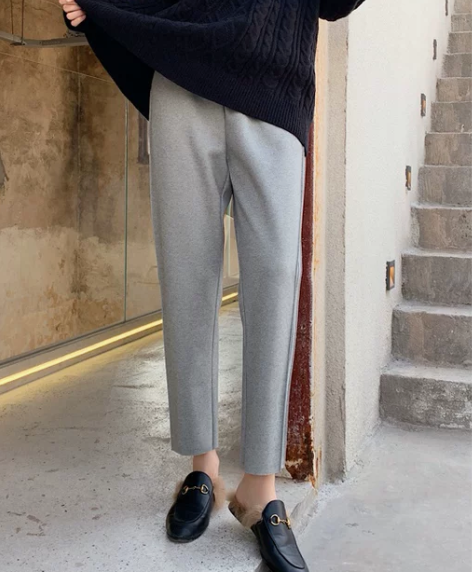 休闲裤女 长裤休闲加绒小脚萝裤2019冬季...