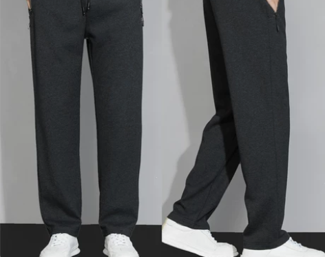 高腰休闲裤 休闲裤卫裤中老年爸爸裤子男秋冬...