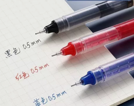 直液式中性笔速干大容量走珠笔0.5学生用针...