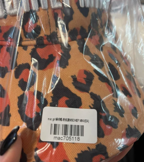 mac魅可 豹纹帽鸭舌帽遮阳帽运动帽棒球帽...