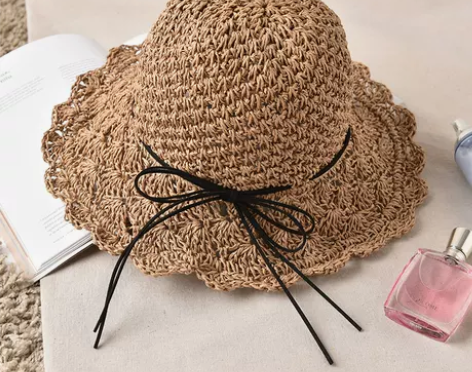 【狂欢价】草帽女夏天小清新可折叠沙滩帽 海...