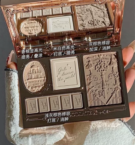 花知晓巧克力商店高光修容一体盘 全新正品 ...