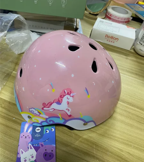 uek儿童平衡车头盔护具套装自行车轮滑防摔...