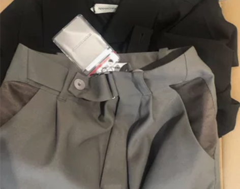 turn kiko bindra裤子高街灰...