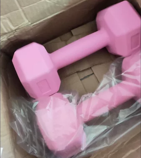 正月初八发货朋友开店搬迁清全新彩色六角哑铃...