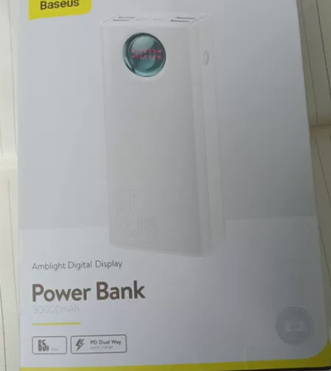 倍思65W充电宝30000毫安超大容量便携...