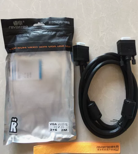 VGA高清数据线,3+6两米,公/公VGA...